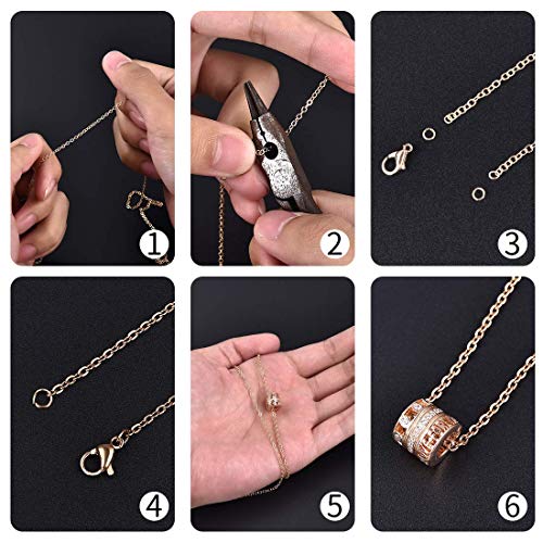 Jiayiqi 33 Feet Gold Plated Chain For Jewelry Making, Solid Brass Figaro Chain Link Bulk With 20 Lobster Clasps And 50 Jump Rings (3.2Mm) #TOP6