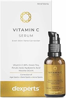 Brinton d’experts Vitamin C Serum with 20% Vitamin C, Green Tea, Ferulic Acid &amp; Hyaluronic Acid | Fades Age, Dark &amp; Acne S...