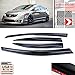 VITO 4pcs Side Window Deflectors Original Window Visors for 2006 2007 2008 2009 2010 2011 Honda Civic 4 Door Sedan Vent Visor Sun/Rain Guard