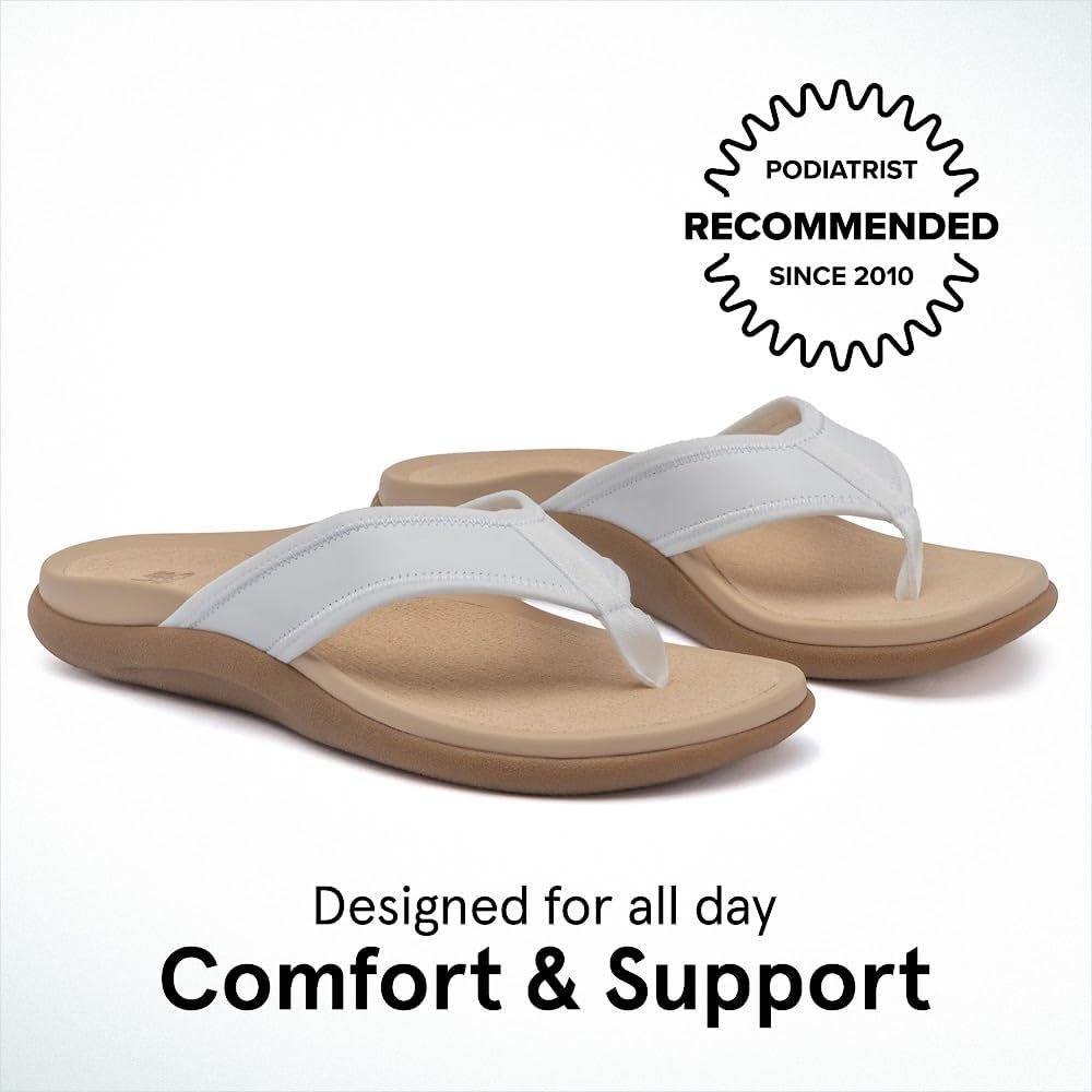 ABEO Laguna Flip Flops For Women | Orthopedic Sandals | Arch Support Flip Flops | Plantar Fasciitis Relief Sandals | Built-In Orthotics Inserts For Women