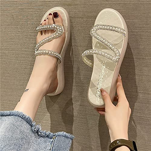 Sgaogew Flat Sandals For Women Dressy Summer Sandals For Women Wide Width Shoes For Women Dressy Hiking Shoes (Beige 19.99) #TOP1