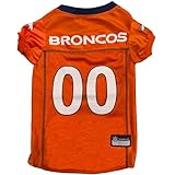 Pets First NFL Denver Broncos Dog Jersey, Size XX-Large, Football Shirt Costume for Pet, Dog Sports T-Shirt, NFL Team Clothing for Cats, Licensed Pet Apparel Available in 7 Sizes and 32 Teams
