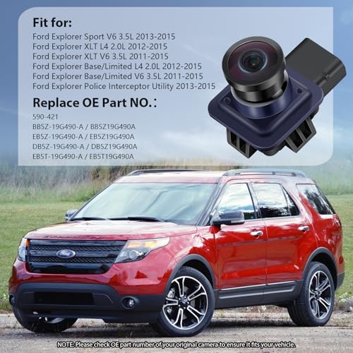 Image of OE Backup Camera Compatible with Ford Explorer 2011 2012 2013 2014 2015 | Rear View Reverse Park Assist Camera | Replaces BB5Z-19G490-A, EB5Z-19G490-A, DB5Z-19G490-A, EB5T-19G490-A