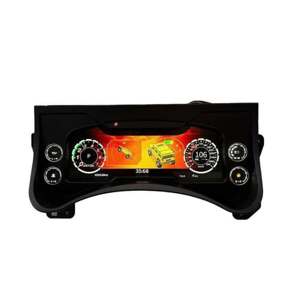 12.3 Inch LCD Digital Instrument Cluster, Full Digital Speedometer Dashboard Compatible w…