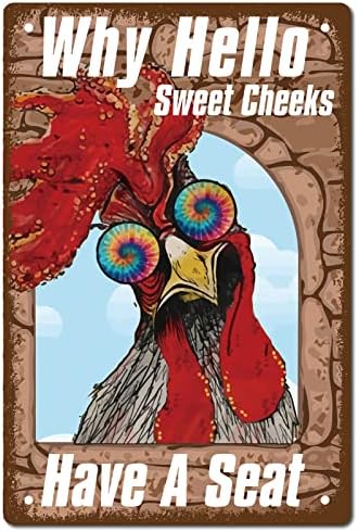 CREATCABIN Painting Retro Metal Tin Sign Plaque Poster Wall Art Garden House Plaque for Bathroom Kitchen Cafe Wall Halloween Christmas Decor 8 x 12 Inch