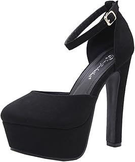 [ADSNS] 14cmヒール キャバ ヒール ストラップ キャバ パンプス 歩きやすい キャバ サンダル ベロア 厚底パンプス ブラック ピンヒール ハイヒール 厚底 黒 セクシー 可愛い 大人 美足 スナック パーティー 大きいサイズ 痛くない