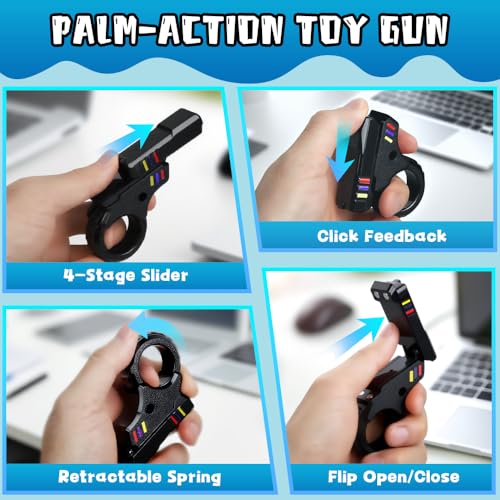 Image of 5PCS Fidget Toys Bluk, Fidget Slider Ring Figette Cube Pad Finger Bike Chain Keyboard for Stocking Stuffers Stress Anxiety for Adult