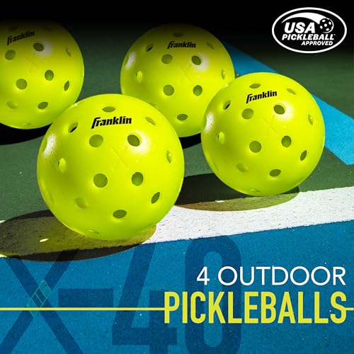 Franklin Sports Pilot Pickleball Paddle Set - 2 Player - 2 Rackets 4 Balls - image 8