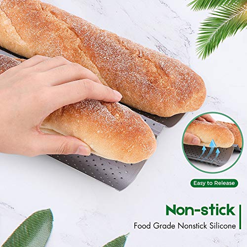 Buy Amagabeli Nonstick French Baguette Pans for Baking 15”x6.3” Carbon