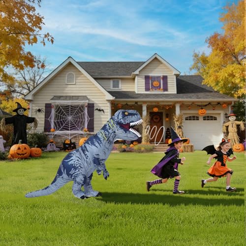 Disfraz inflable de dinosaurio para niños y adolescentes miniatura 6