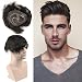 Rossy&Nancy Hair Replacement for Men Thin Skin Toupee Mono Lace Top Men's Hair Pieces Replacement System #3 Dark Brown Color Human Hair Men's Wig 10x8inch