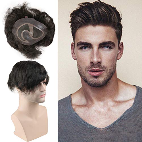 Buy Voloria Hair Replacement for Men Thin Skin Toupee Mono Lace Top Men
