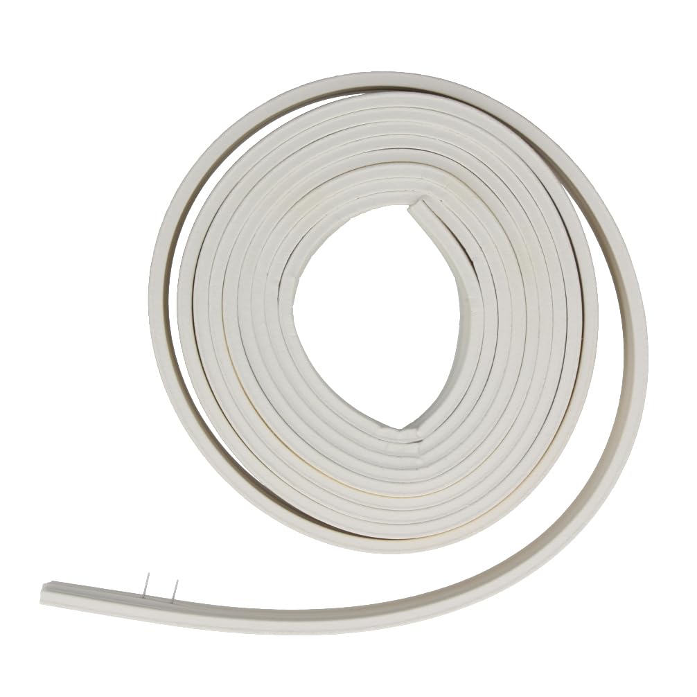 Amig White Adhesive Rubber Draught Excluder To Prevent Air Draught Excluder On Sliding Doors And Windows – 6 M In 2 3 M Strips, Insulation For Hollow 1-3.5 Mm