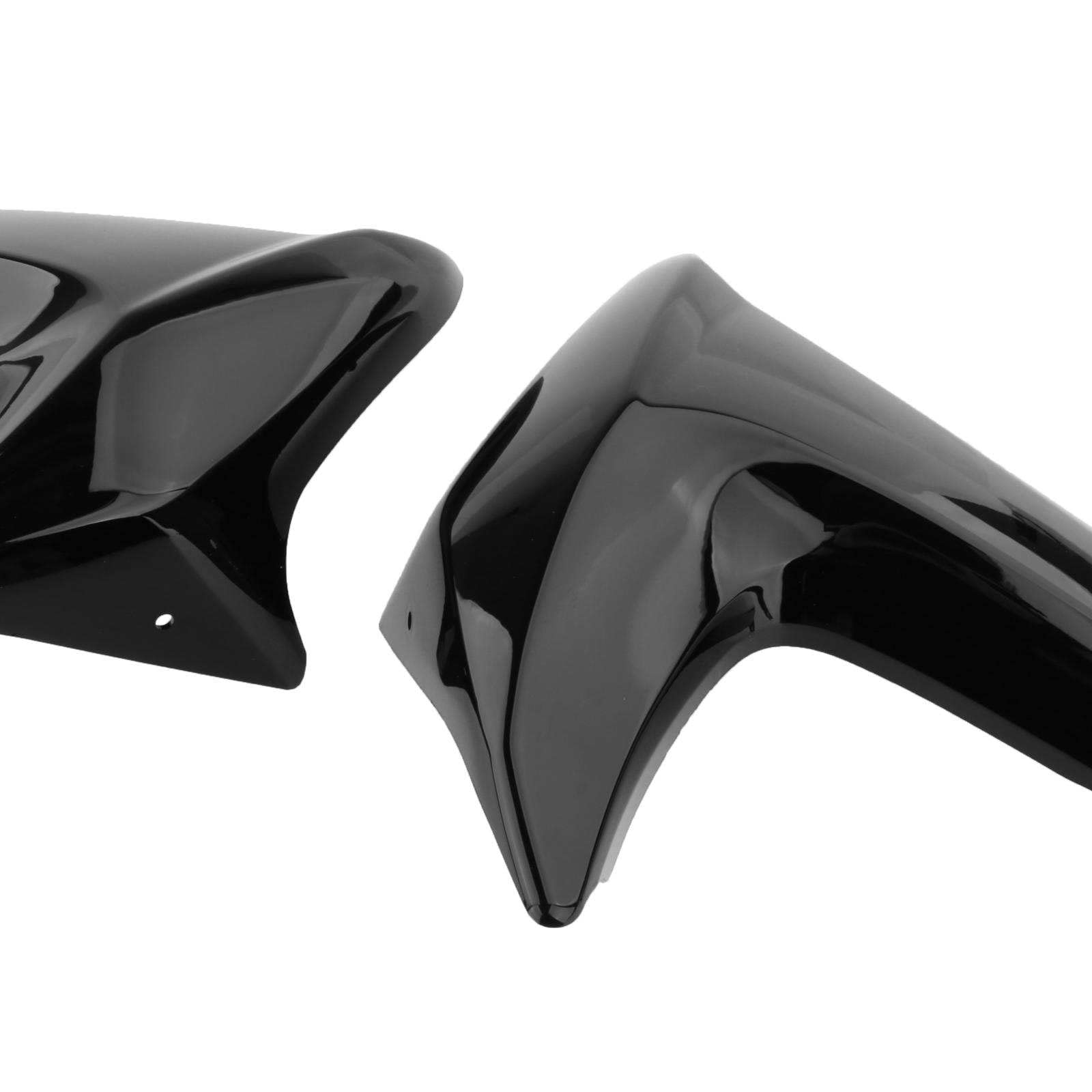 MagiDeal 2 pièces gauche et droite moto radiateur côté capot carénage remplacement convient pour ER6N ER 6N 2012 2013 2014 2015 pièces de réparation , Noir brillant