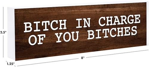 Vista 72 de Andaz Press Funny Office Desk Plate, Petty AF placa de acrílico para el hogar, escritorio, jefe, jefe, compañero, trabajo, divertido letrero