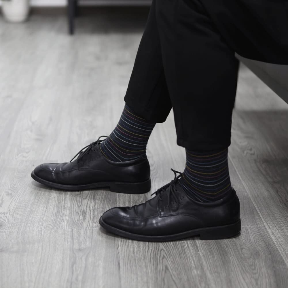 Calcetines deportivos for hombre Tallas grandes Calcetines de negocios for hombre Calcetines de algodón a cuadros a rayas Tamaño de calcetines for hombre
