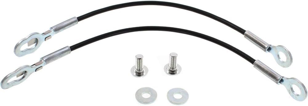 Evan Fischer Tailgate Tail Gate Cable Set Compatible With 2004-2006 Toyota Tundra, Fleetside Crew Cab Pickup, Driver and Passenger Side