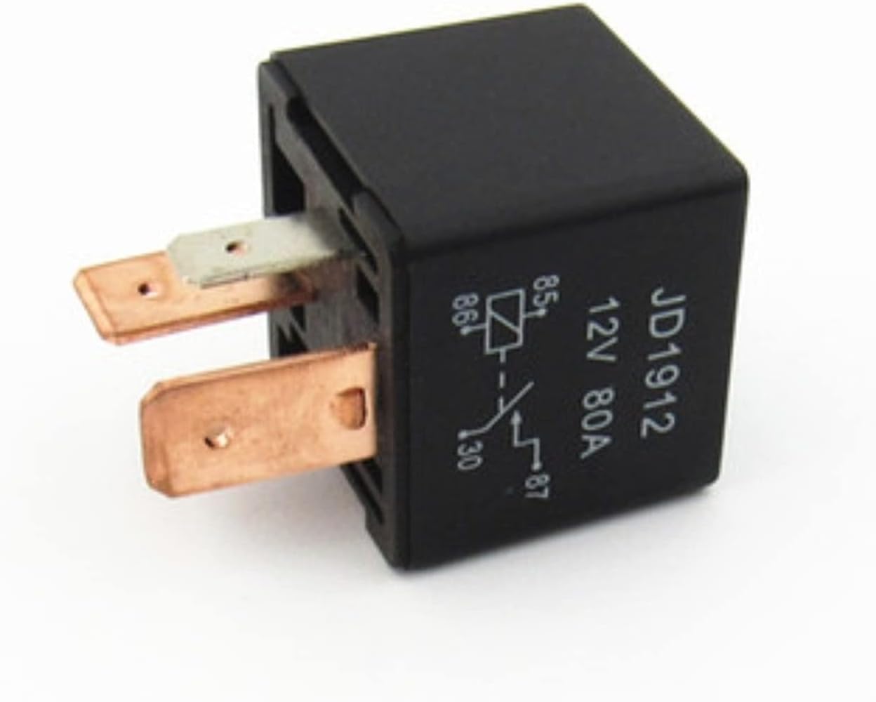 10pcs Car Relay 4 feet JD1912 12V 80A Start/Light/Fan/air Conditioner