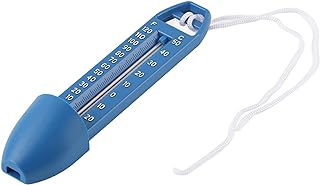 Termômetro Flutuante para Piscina Termômetro de água Pp Azul Termômetro Flutuante para Piscina Termômetro de água Com Corda Banheira Spa para Piscina