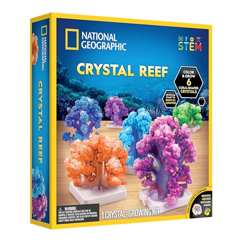 National Geographic Blue Marble Crystal Reef Science & Nature Crystal Growing Kit for Ages 8 to 12