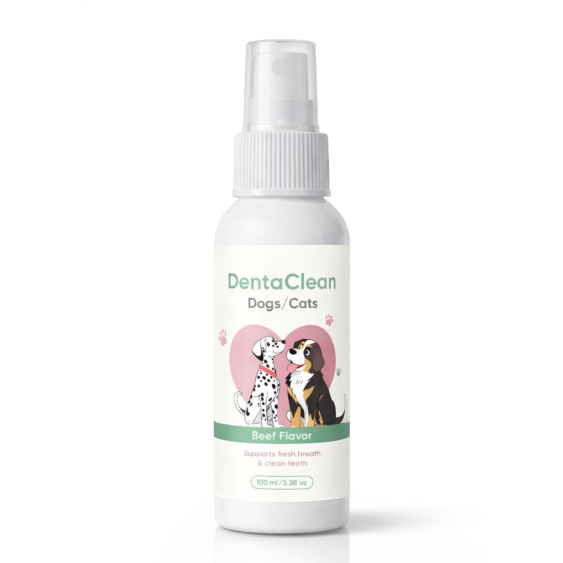 WEERSHUN Dentaclean Spray for Dogs & Cat, Eliminate Bad Dog Breath and Cat Bad Breath, Minimize Tartar Buildup, Supports Oralhygiene, Gums & Oral Health for Dogs, Fresher Breath, No Brushing, 100ml
