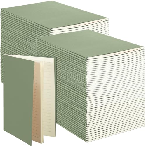 Carnets en kraft Sepamoon lot de 150 pièces lignées vert clair pour enfants et étudiants