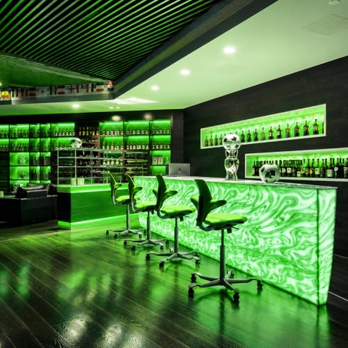 Image of COXO 40 Meters LED Rope Light for Decoration - Waterproof Green SMD Cove Light for Ceiling, Home Decor, LED Pipe Light for Diwali, Festival, Indoor, Outdoor Use (Green, 40 Meter)