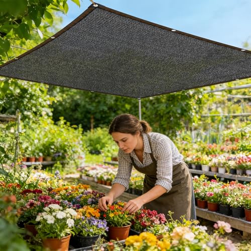 La mejor selección de Medidas de Un Refrigerador de 14 Pies del mes. 42 Shade-Cloth 85-90% para plantas de jardín de 8 x 14 pies, lona de malla negra con ojales, toldo para pérgola, patio, césped, perrera, gallinero