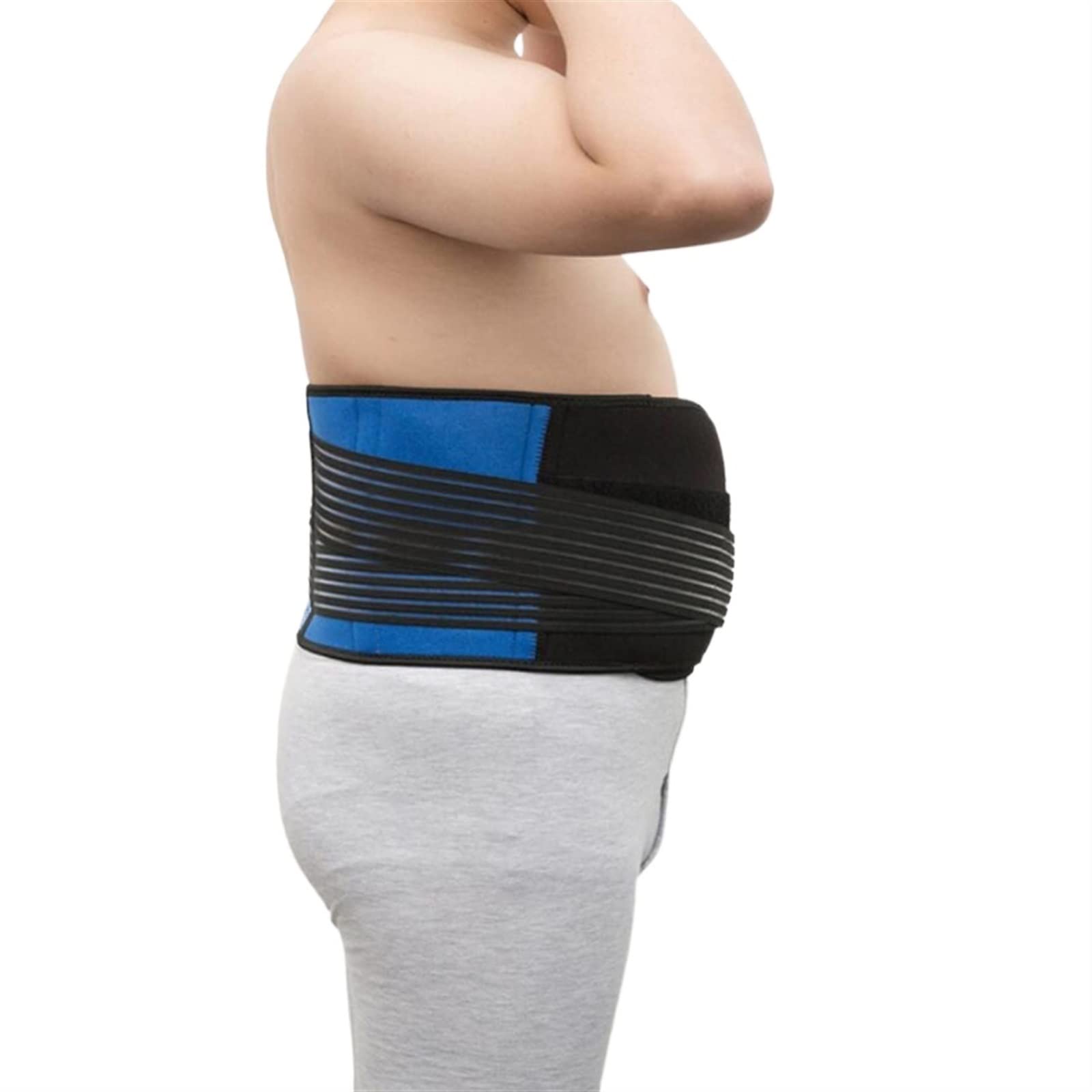 XANAYXWJ S-6XL pas stabilizujący dolną część pleców unisex Plus rozmiar regulowany korektor talii lędźwiowej plastyka brzucha trener fitness sportowy