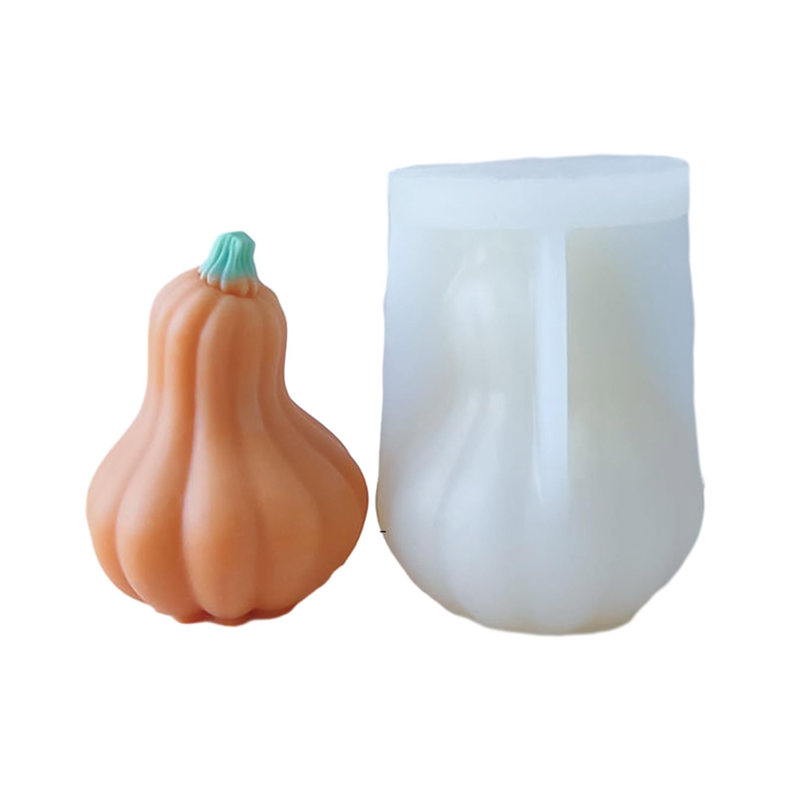3D-Kürbis-Kerzen-Silikonformen Set – 7 Stück Mit Ahornblättern & Geistern Für Halloween & Herbst