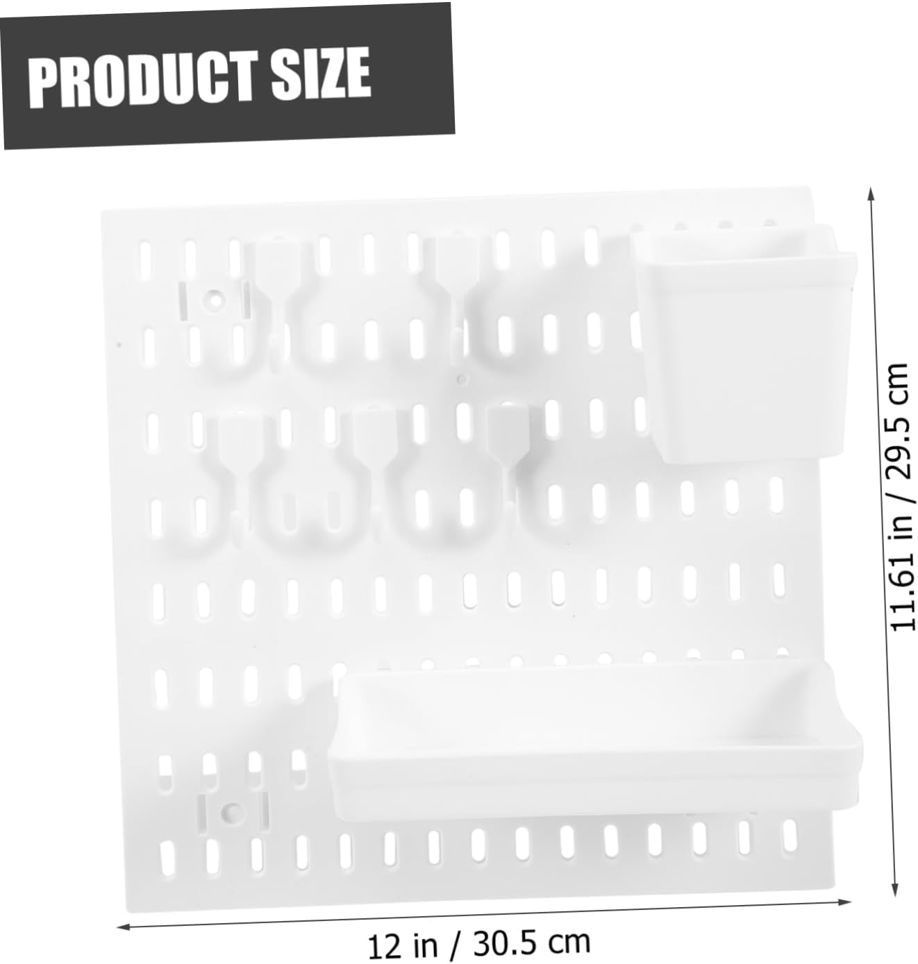 Zerodeko Storage Rack Office Pegboard Wall Organizer Pegboard Kit Adhesive Holder