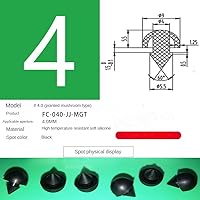 Bouchon De Silencieux En Silicone, Bouchon En Caoutchouc, Trou Conique