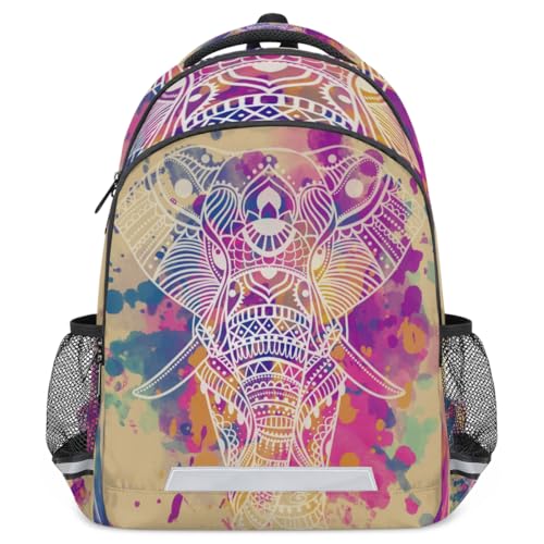Elephant Kids Backpack for Boys Girls Teen Elementary School Bookbag Animal Pattern Travel Laptop Backpack Casual Daypacks