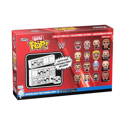 WWE Pack 4 figurines Bitty POP! Dusty Rhodes 2 5 cm - vue 4