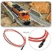 Be In Your Mind 2pcs 22 Gauge 24 Inch Model Train Track Power Cord with Mini Female Plug Terminal 12053 Compatible with Lionel Model Train Track