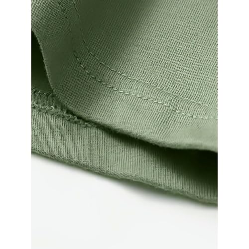 Calzoncillos tipo bóxer de algodón para hombre ropa interior cómoda de color sólido 8
