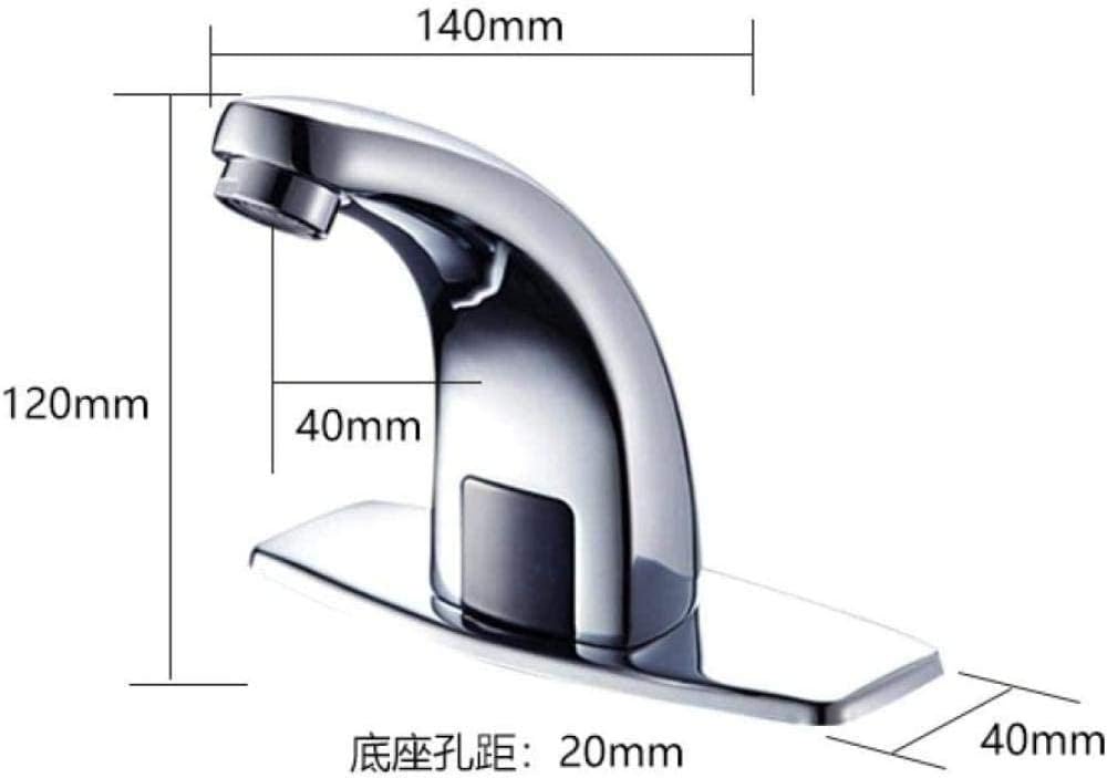 Faucet Fully Automatic Induction Intelligent Stainless Steelfor Kitchen Vanity Sink Bathroom Anti -Splash Hot and Cold Faucet