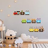 stickers muraux Stickers muraux de petits trains Salon Chambre pour enfants Chambre à coucher Décoration Stickers muraux