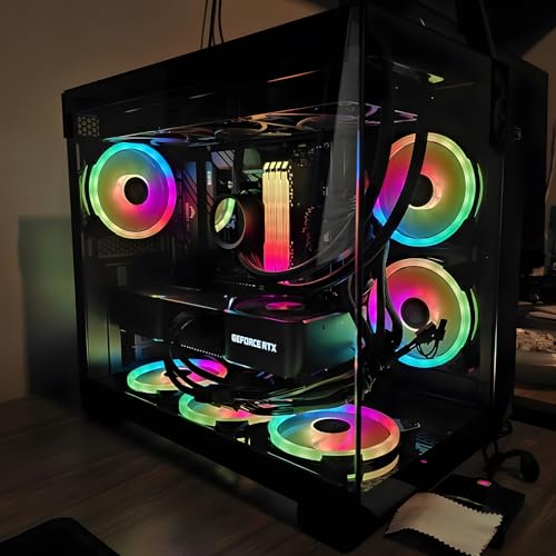 PCCOOLER PC Case Mid Tower Desktop Computer Gaming Superior Case for ATX/M-ATX/ITX with 6 ARGB Case Fans,Column-Free Design,360MM Radiator&400MM GPU Support,Easy Installation (C3T500 ARGB Black) by PCCOOLER - Used condition - Image 8