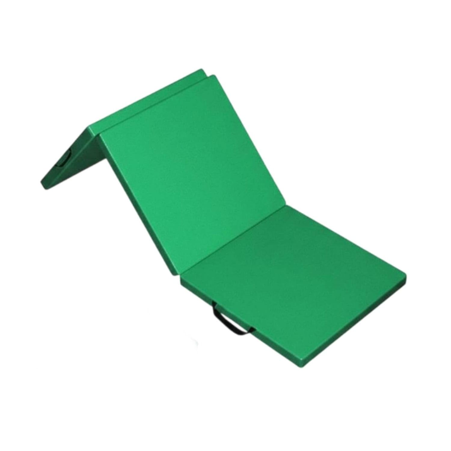 Foldable Design Tri-Fold Exercise Mat Long-Lasting Faux Leather Cover Folding Gymnastics Mat Carrying Handles Sit-up Cushion Waterproof for Students, Kids, Beginners, Green, 180 * 60 * 5cm-picture-22