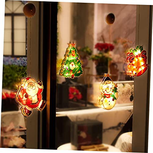 GOOHOCHY 1 Unidade Luz Suspensão com Ventosa decorações janela iluminadas natal luzes LED natal lâmp