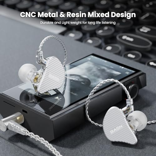 BASN Mix-PD 2-Pin in Ear Monitor,1Planar Driver + 1Dynamic Driver Hi-fi IEM Earphones with CNC Crafted Metal Cover - Image 4