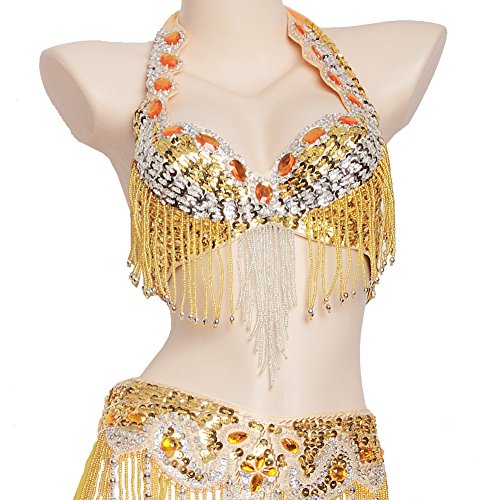 Royal Smeela Women's Belly Dance Costume Set 3pcs