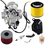 TRX350 Carburetor for 350 Rancher, 2000-2006 FE/FM/TE/TM/ES Atv 4 Stroke Replacement Carb Assembly...