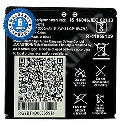 Image of Original (ZT-GY974745) Battery for LYF Jio WiFi Dongle JMR815 Wireless Router Battery with 6 Months warrenty** (CAR209)