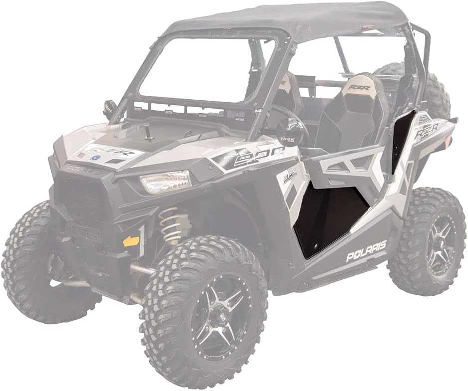 Tusk Aluminum Lower Door Inserts Black Compatible with Polaris RZR 900 Trail 2015-2020