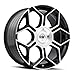 LIBRA 20x8.5, Bolt Pattern: 5x110/115, Offset: 35, GLOSS BLACK/MACHINED FACE, set of 1