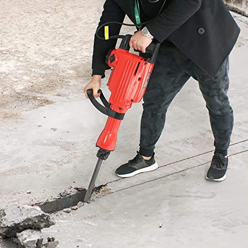 image for F2C 2200W Heavy Duty Electric Demolition Jack Hammer Concrete Breaker 