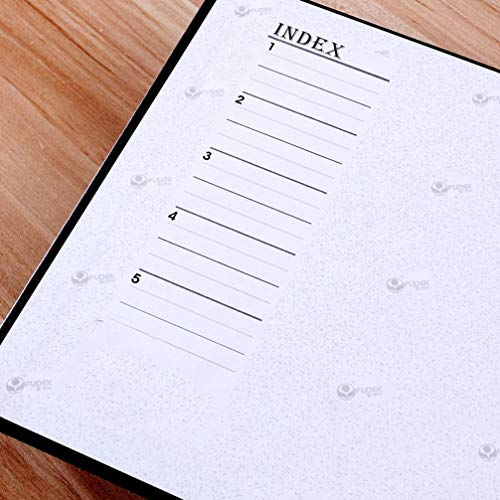Nuobesty Multi Pocket Folder Lever Arch File A5 Lever Arch Binder With Clip And Finger Grip Hole Black Accordion File Folder #TOP3