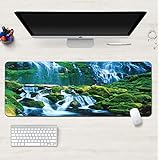 デスクマット 海辺 マウス対応 マウスパッド 仕事 布製 ゴム底 ゲーミングマウスパッド 超大判 防水 超薄 机の表面の保護 300*750*3 テーブルマット カラー キーボードマット ゴム製裏面 パソコンマット 拭ける 自宅用 耐久性が良い 長寿命 清潔しやすい